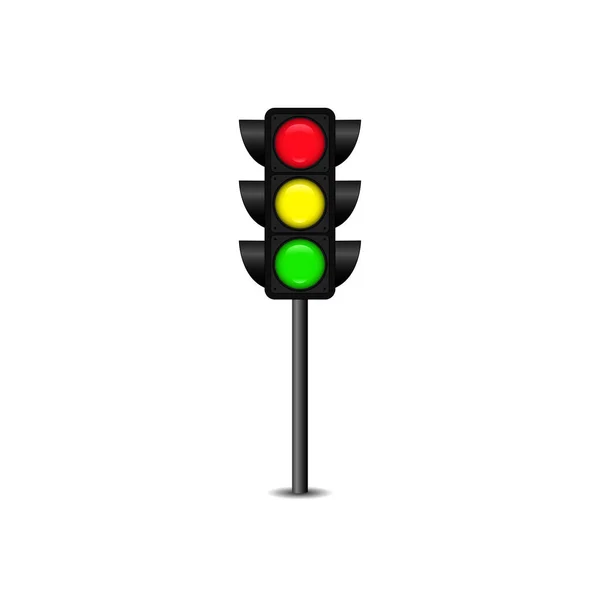 Traffic Light Pole Vector Art Graphics — Stock Vector