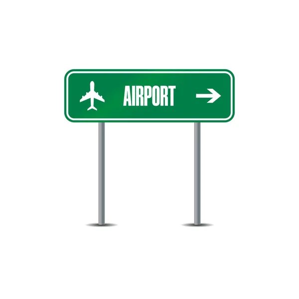 Havaalanı Yol Işareti Vektör Grafikleri — Stok Vektör