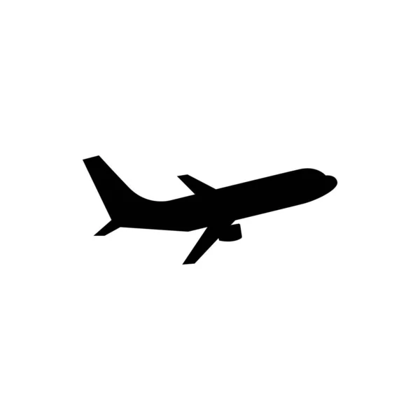 Flugzeug Icon Vektorgrafik — Stockvektor