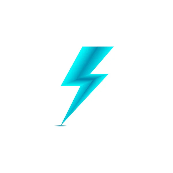 Thunderbolt Logo Grafica Vettoriale — Vettoriale Stock