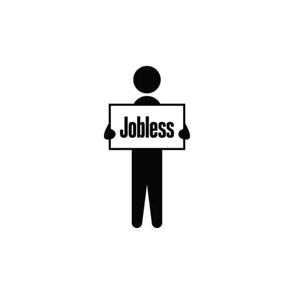Jobless Man Icon Vector Graphics — Stock Vector
