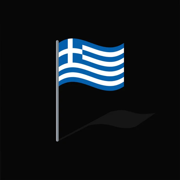Bandera Grecia Gráficos Vectoriales Polo — Archivo Imágenes Vectoriales