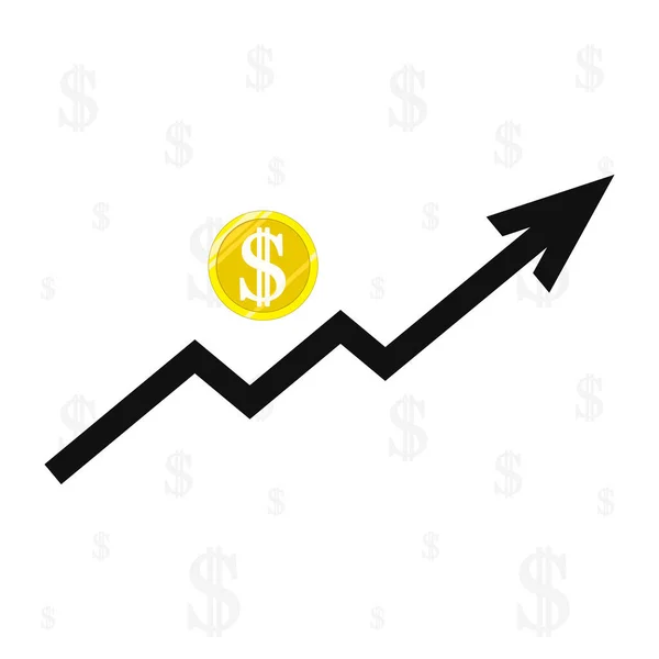 Taux Dollar Augmenter Diminuer Les Graphiques Vectoriels