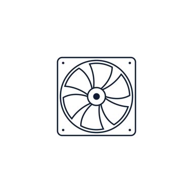 Bilgisayar fan simgesi vektör grafikleri