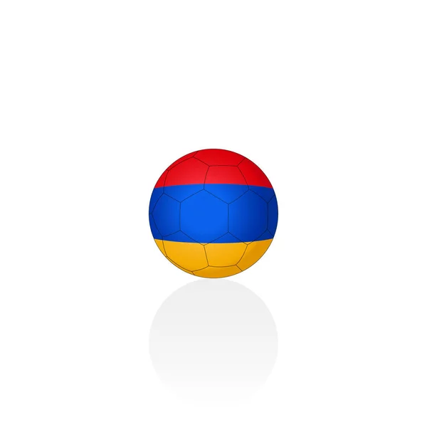 Armenië Nationale Vlag Voetbal Vector Graphics — Stockvector