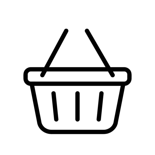 Shop Basket Icon Social Media Online Shopping Add Cart Button — Stock Vector