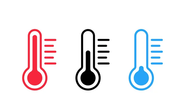 Thermometer Isolated Simple Vector Icon Weather Measuring Symbol Heat Cold — 图库矢量图片