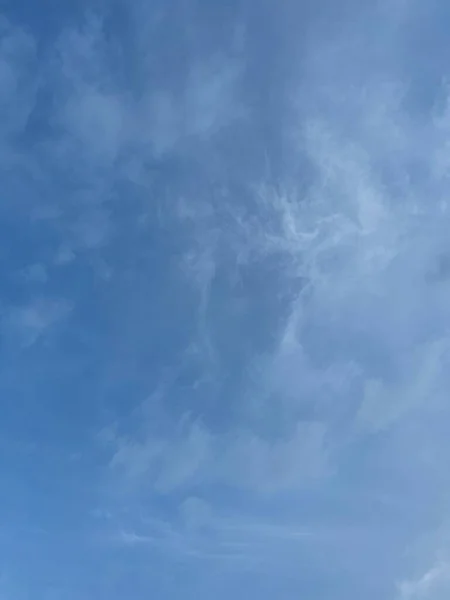 Вид Голубой Фон Неба Вечером Темнота Облачно — стоковое фото