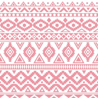 Kusursuz vektör kabile dokusu. Klasik, etnik, pürüzsüz zemin. Boho çizgileri. Kabile şekilli elementlerle çizgili eski moda tarzı arka plan.