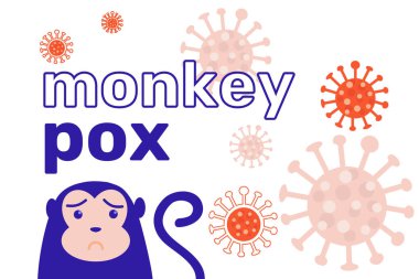 Monkeypox virus outbreak banner pandemic disease spread awareness and alert. Monkeypox Design with background.