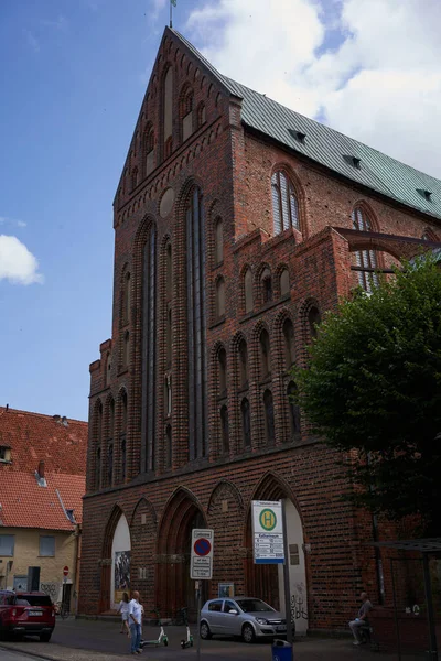 Luebeck Almanya Temmuz 2021 Gotik Katharinenkirche Fransiskenler Kilisesi Olarak Inşa — Stok fotoğraf