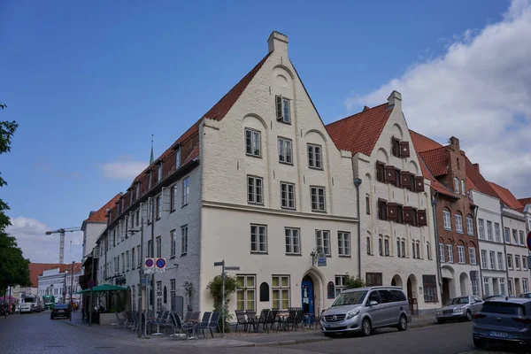Luebeck Německo Července 2021 Staré Centrum Města Okres Zvaný Innenstadt — Stock fotografie