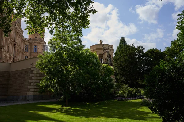 Шверін Німеччина Липня 2021 Року Прогулянка Палацовим Садом Сонячний Літній — стокове фото