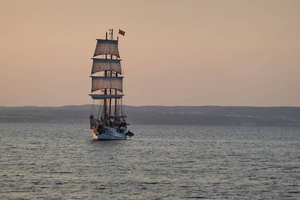 Binz Tyskland Juli 2021 Loth Lorin Tremastad Barquentine Som Seglar — Stockfoto