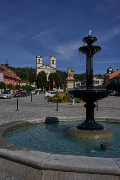 Bucovice República Checa Septiembre 2021 Freedom Square — Foto de Stock
