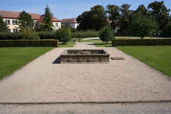 Bucovice Czech Republic September 2021 Renaissance Castle Garden Sunny Summer — Stock Photo, Image