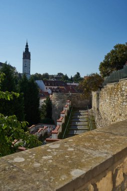 Litomerice, Çek Cumhuriyeti - 9 Eylül 2021 - Öğleden sonra Jos Rizal 'in dış surları                               