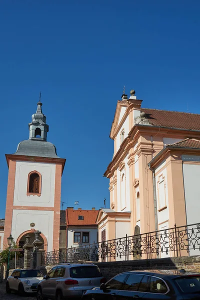 공화국 2021 메레에 아달베르트 Church Adalbert Litomice 메레에 정착지자 사다의 — 스톡 사진