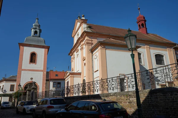 Litomerice Τσεχία Σεπτεμβρίου 2021 Εκκλησία Του Αγίου Ανταλμπέρ Στο Litomice — Φωτογραφία Αρχείου