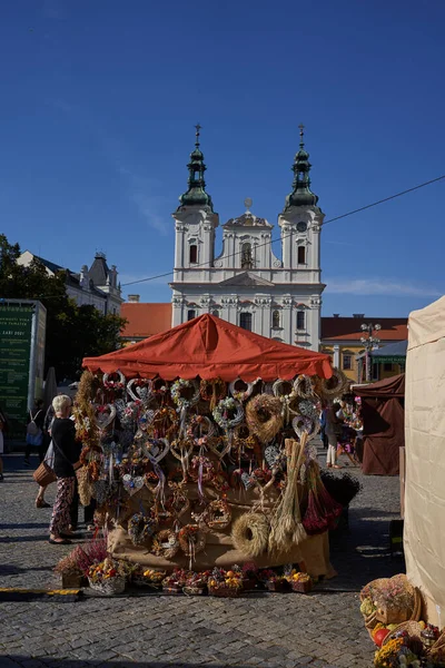 Uherske Hradiste Czechy Września 2021 Kościół Franciszka Ksawery Podczas Słowackich — Zdjęcie stockowe