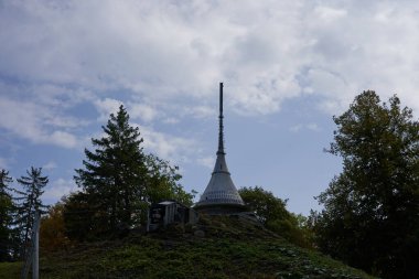  Marianske Lazne, Çek Cumhuriyeti - 26 Eylül 2021 - Minyatür Park Boheminyum - Jested Tower                              