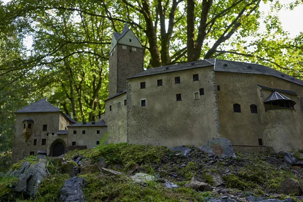 Marianske Lazne Repubblica Ceca Settembre 2021 Miniature Park Boheminium Castello — Foto Stock