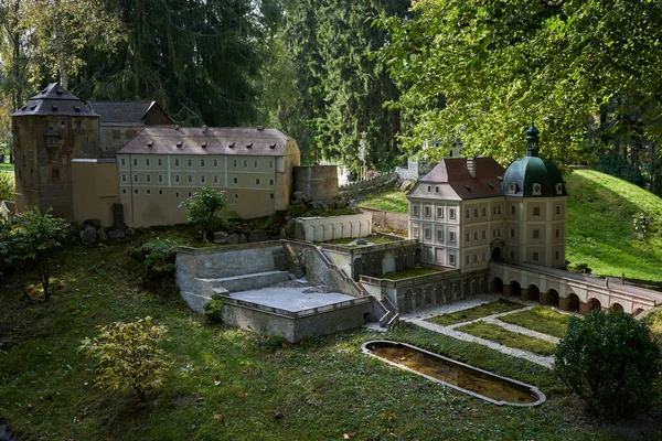 Marianske Lazne Czech Republic September 2021 Miniatures Park Boheminium Becov — 图库照片