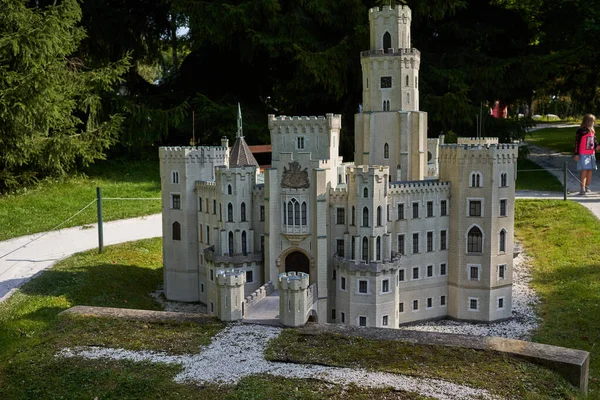 Marianske Lazne Repubblica Ceca Settembre 2021 Miniature Park Boheminium Castello — Foto Stock