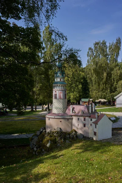 Marianske Lazne Repubblica Ceca Settembre 2021 Miniature Park Boheminium Chateau — Foto Stock