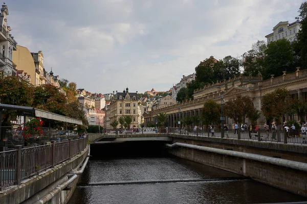 Karlovy Vary República Checa Setembro 2021 Colonata Moinho Final Tarde — Fotografia de Stock