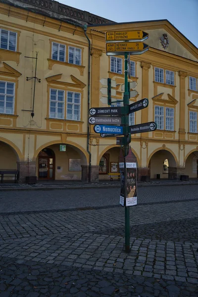 Jicin República Tcheca Março 2022 Praça Valdtejn Anteriormente Também Praça — Fotografia de Stock