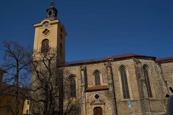 Jicin Τσεχία Μαρτίου 2022 Καθολική Εκκλησία Του Αγίου Ιγνατίου Της Φωτογραφία Αρχείου