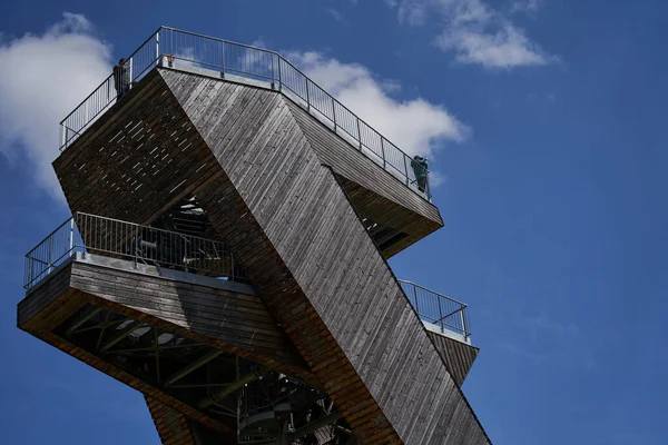 Salas República Checa Abril 2022 Una Torre Vigilancia Turística Completamente — Foto de Stock