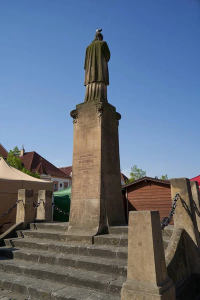 Beroun Repubblica Ceca Maggio 2022 Piazza Jan Hus Una Soleggiata — Foto Stock