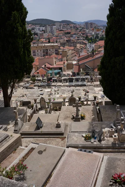 Sibenik Croácia Maio 2022 Cemitério Santa Ana Uma Tarde Ensolarada — Fotografia de Stock