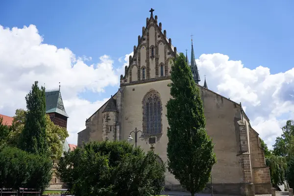 Rakovnik Czech Republic July 2022 Gothic Church Bartholomew Sunny Summer — Stok fotoğraf