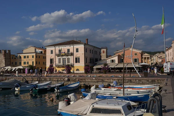 Bardolino Italy July 2022 One Biggest Most Beautiful Harbors Lake — Stockfoto