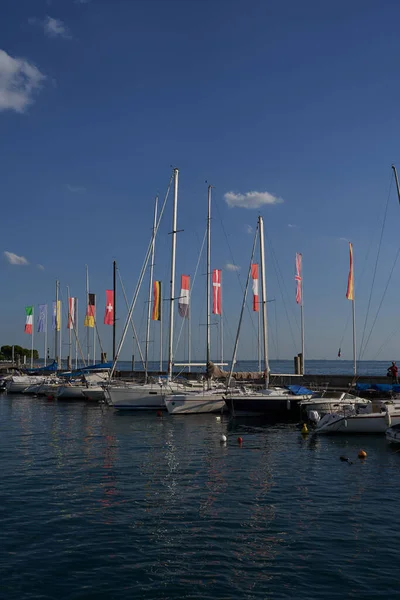 Bardolino Italy July 2022 One Biggest Most Beautiful Harbors Lake —  Fotos de Stock