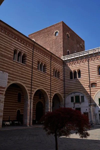 Verona Olaszország Július 2022 Palazzo Della Ragione Veronában Egy Napos — Stock Fotó
