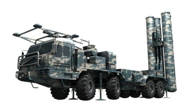 Mobil yüzeyden hava füze sistemine S300 - 3d Resim