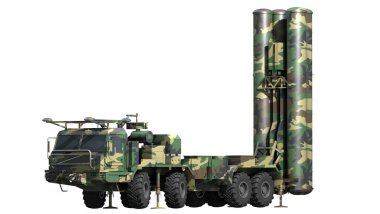 Mobil yüzeyden hava füze sistemine S300 - 3d Resim
