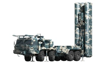 Mobil yüzeyden hava füze sistemine S300 - 3d Resim