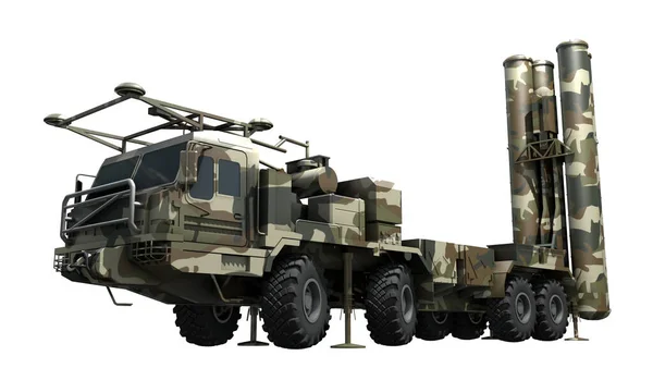 Mobile Surface Air Missile System S300 Rendered Illustration — Stock Photo, Image