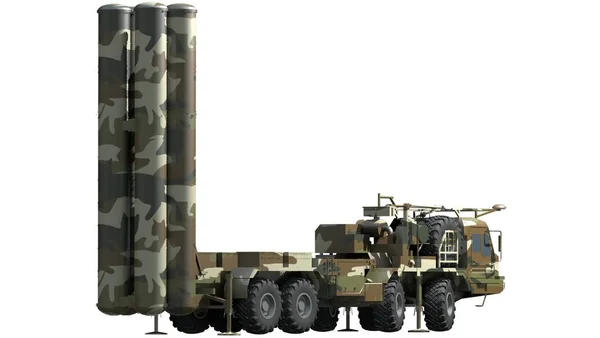 Mobile Surface Air Missile System S300 Rendered Illustration — Stock Photo, Image