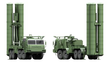 Mobil yüzeyden hava füze sistemine S300 - 3d Resim