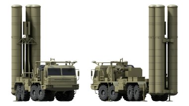 Mobil yüzeyden hava füze sistemine S300 - 3d Resim