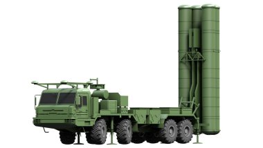 Mobil yüzeyden hava füze sistemine S300 - 3d Resim