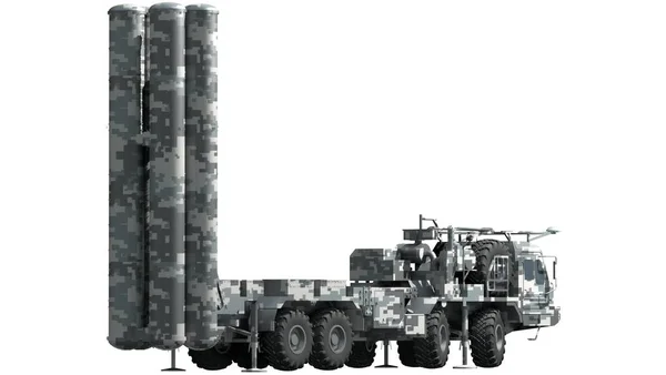 Système Missiles Sol Air Mobile S300 Illustration Rendue — Photo