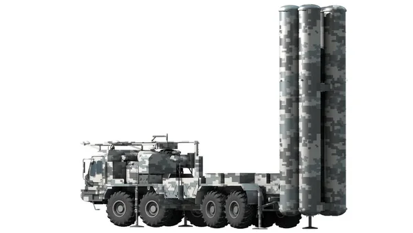 Mobile Surface Air Missile System S300 Rendered Illustration — Stock Photo, Image