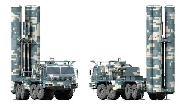 Mobile Surface Air Missile System S300 Rendered Illustration — Stock Photo, Image